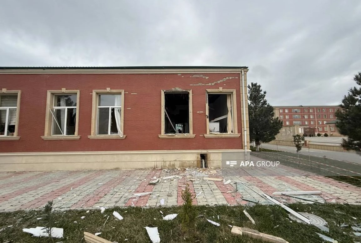 Учебный процесс в нахчыванской школе, на территорию которой упал иранский дрон, восстановлен