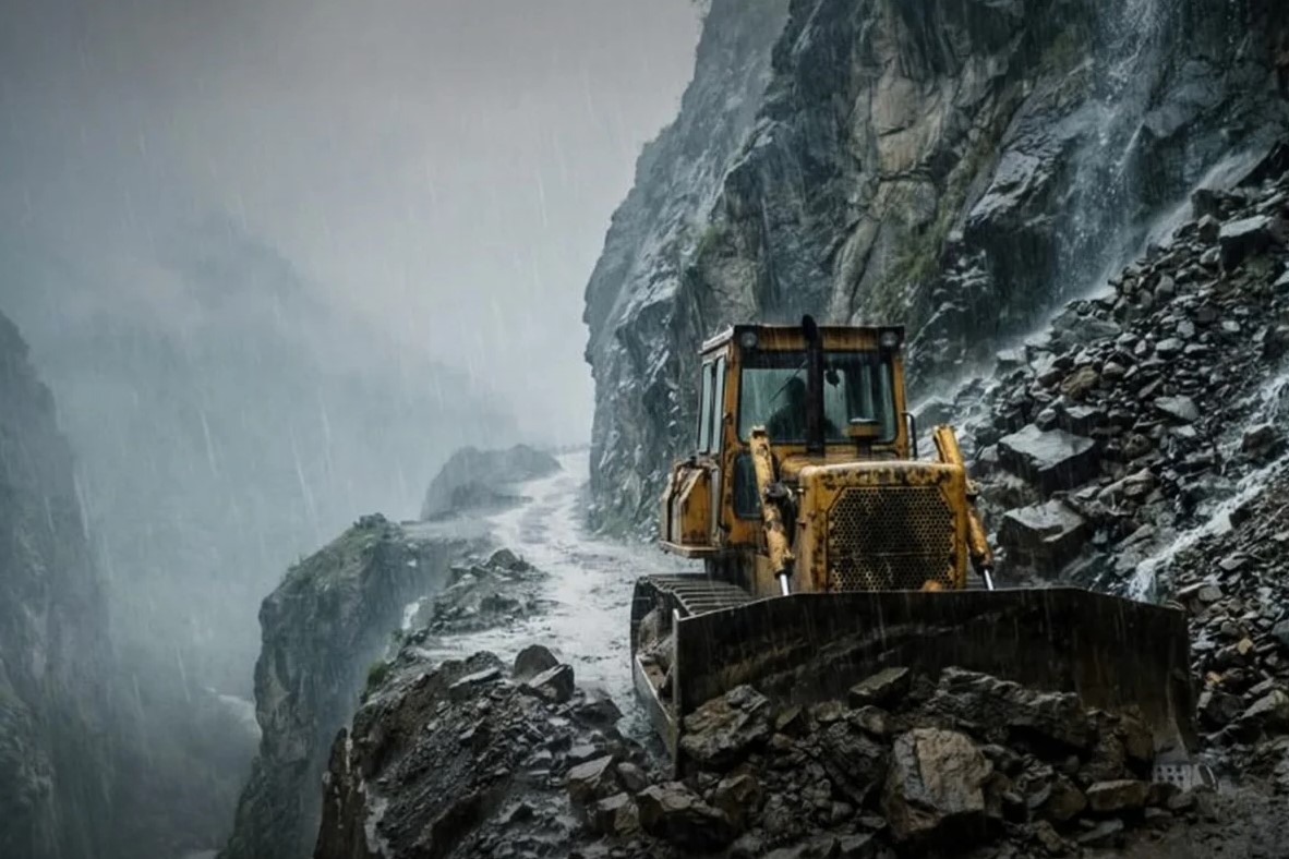 В Азербайджане продолжаются работы по восстановлению дорог после ливней