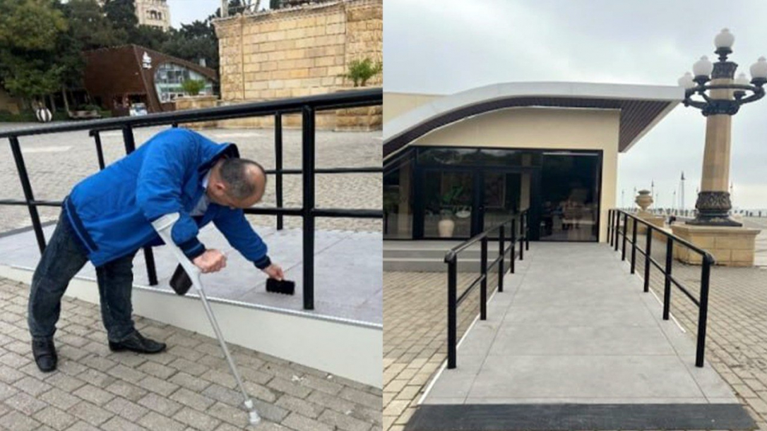 В центре Баку выявили серьёзные проблемы с пандусами для инвалидов