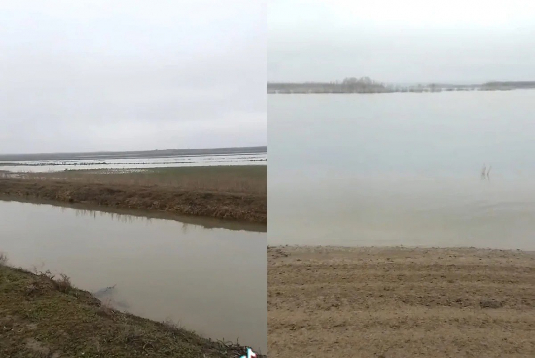 В Самухе под водой оказались сотни гектаров сельхозземель