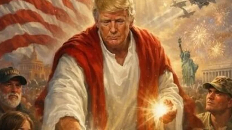 Трамп удалил свое фото в образе Иисуса Христа