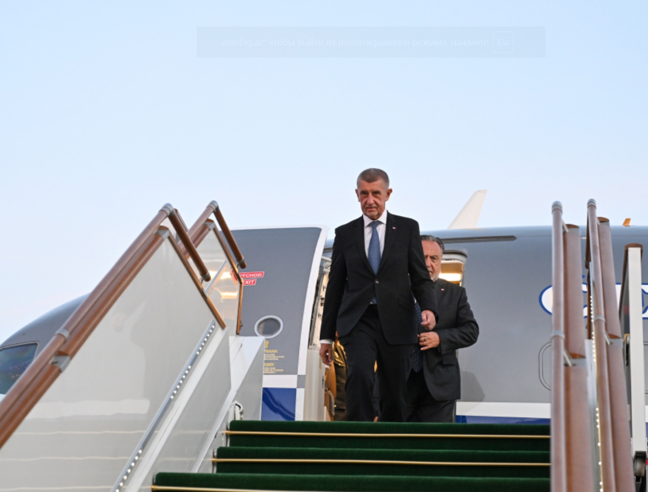 Андрей Бабиш прибыл в Азербайджан