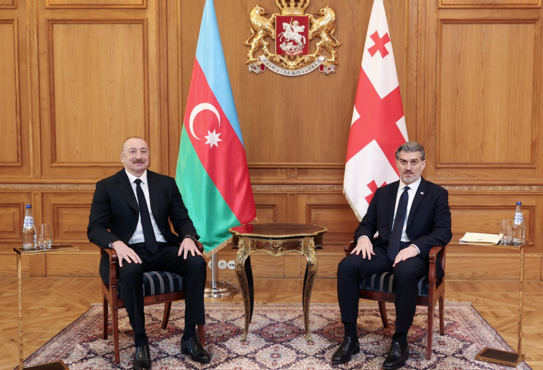 Ильхам Алиев и Михеил Кавелашвили провели встречу один на один