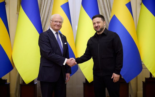 Король Швеции прибыл в Украину впервые за 18 лет