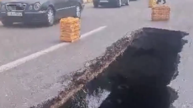 На трассе Баку-Алят обрушился мост