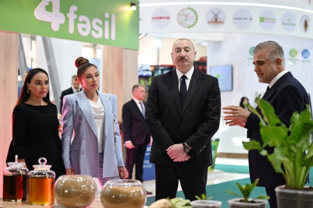 Алиевы на выставках «Caspian Agro Week» и «InterFood Azerbaijan»