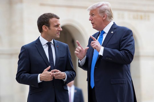 Макрон заявил, что Трамп изменил свое мнение по Украине
