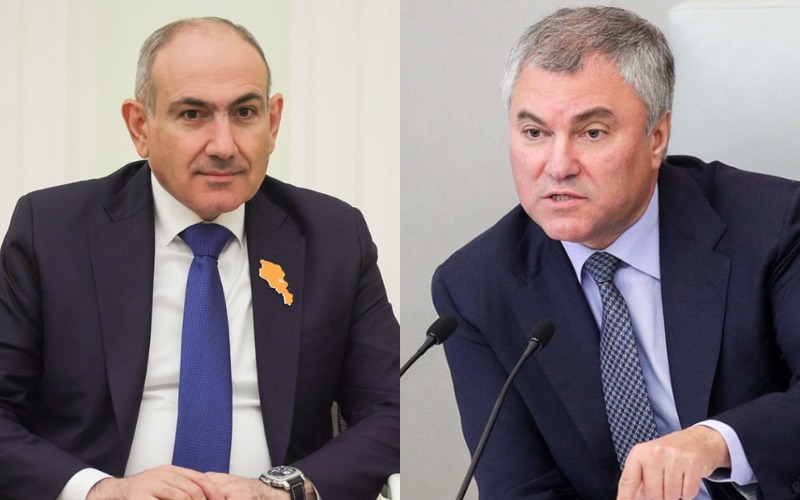 Пашинян ответил Володину