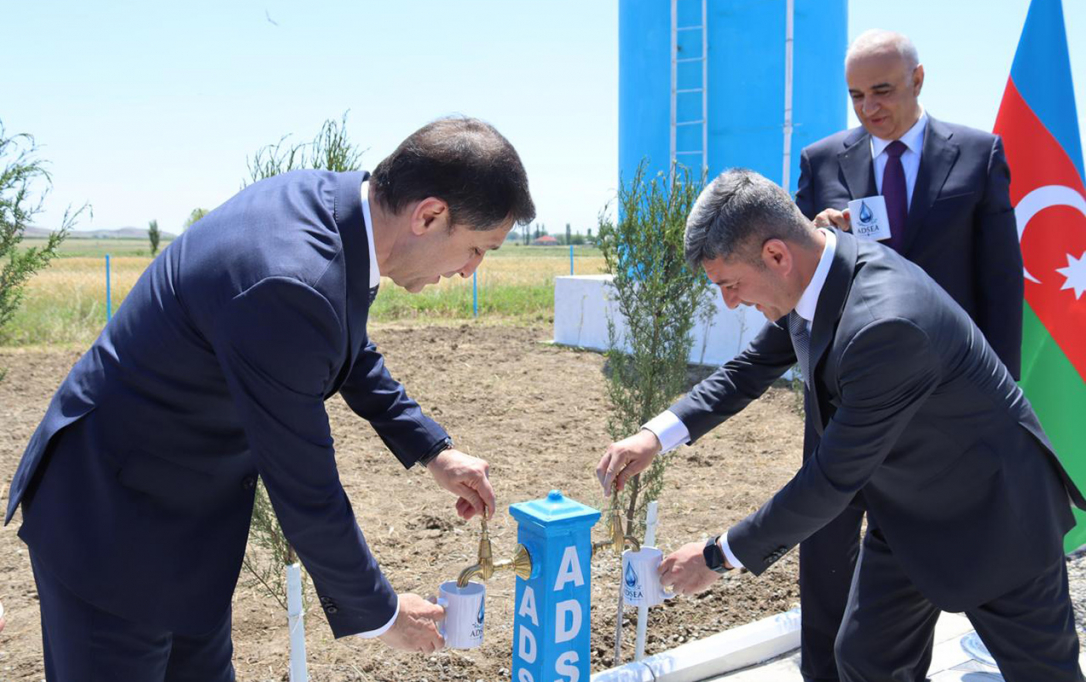 В селе Агстафинского района появилась питьевая вода