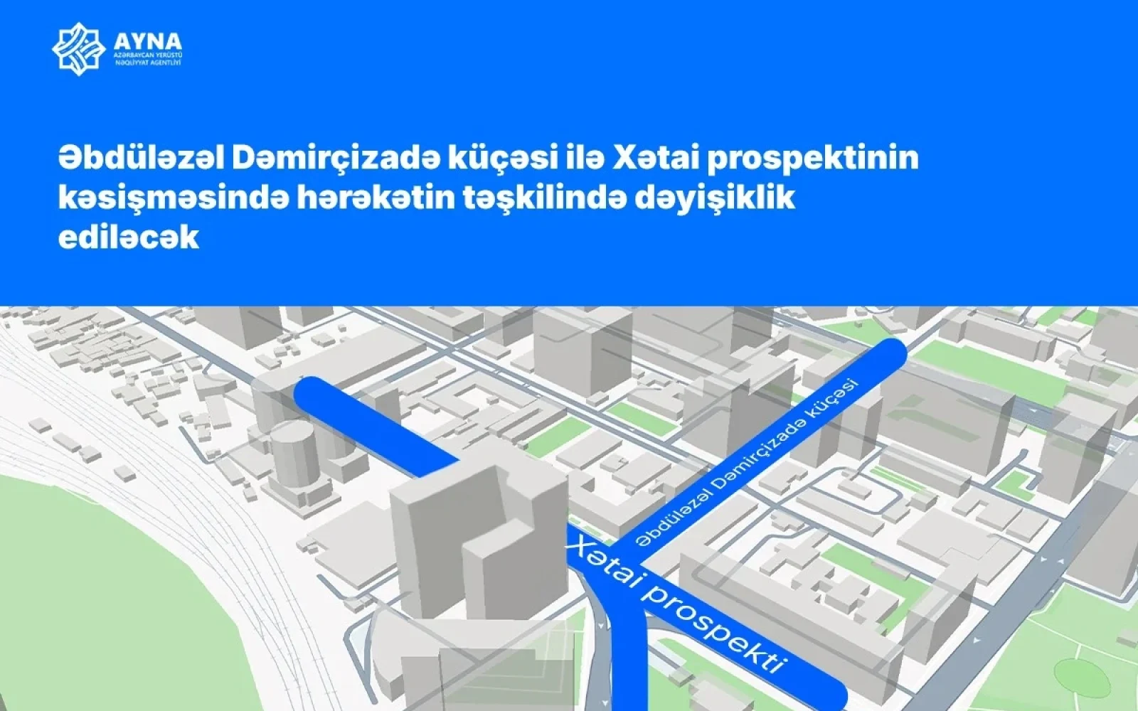 В Баку изменится движение на одной из улиц 1 В Баку изменится движение на одной из улиц