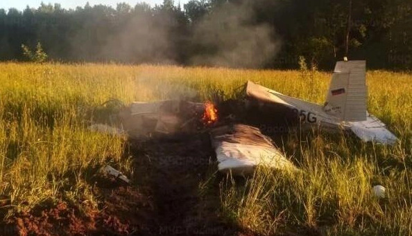 Военный самолет потерпел крушение в Подмосковье