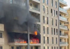 В Баку произошел пожар в элитном жилом комплексе 2 В Баку произошел пожар в элитном жилом комплексе