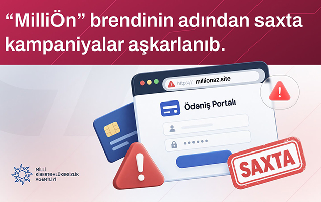 В Азербайджане выявлена фишинговая кампания от имени MilliÖn