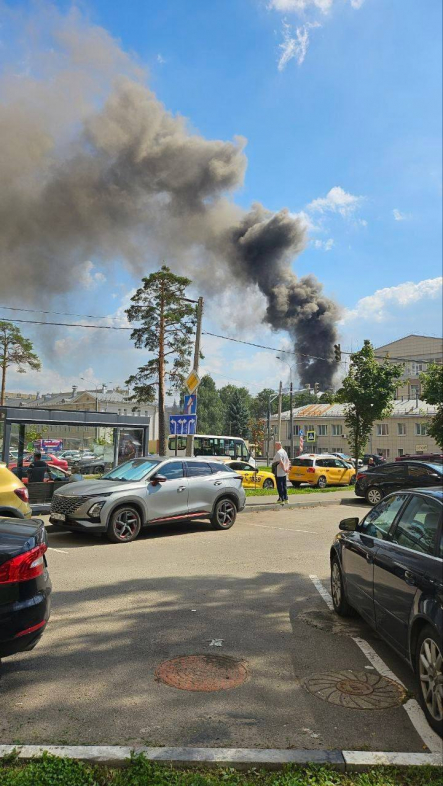 Пожар вспыхнул в головном институте Роскосмоса под Москвой