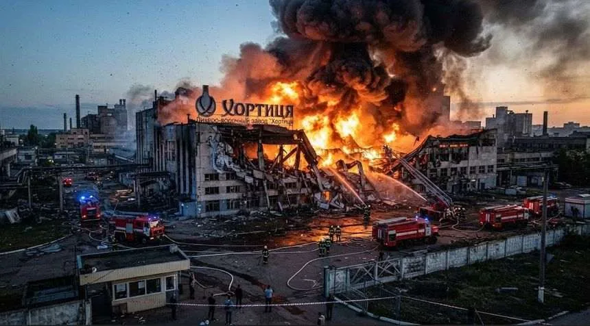 Россия уничтожила ликероводочный завод «Хортица»