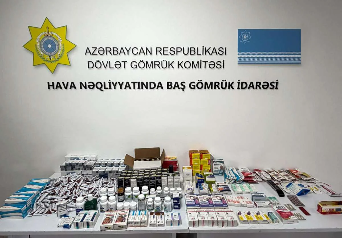 Пассажиры рейса Тебриз–Баку пытались скрыть от таможни тысячи лекарств и сигарет