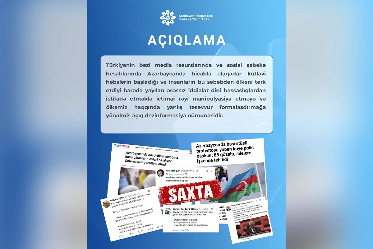 Совет по медиа уличил турецкие СМИ в дезинформации об Азербайджане 1 Совет по медиа уличил турецкие СМИ в дезинформации об Азербайджане