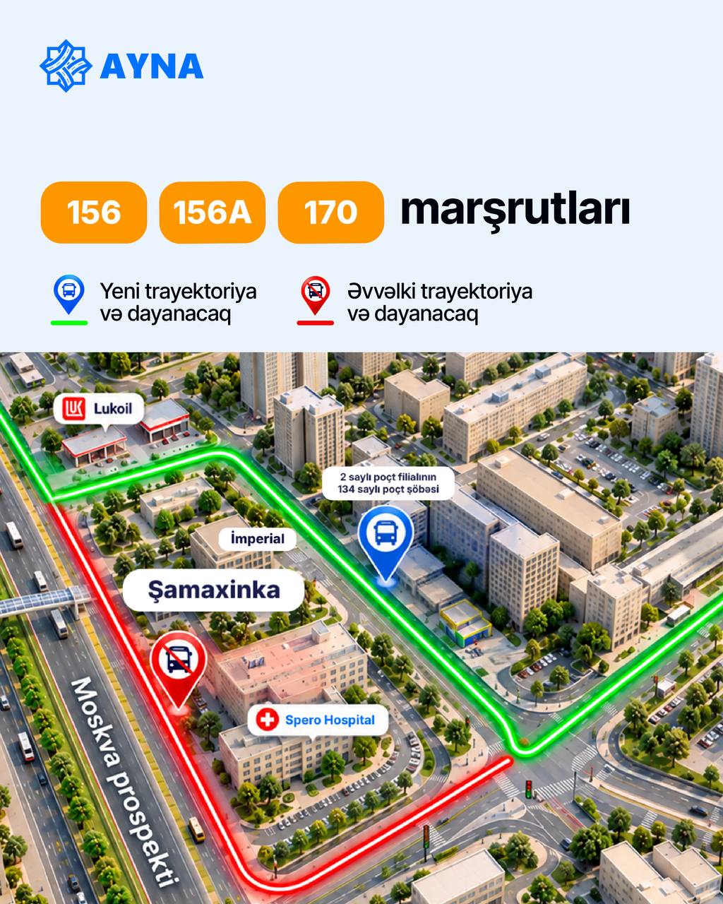 В Баку изменятся маршруты и остановки ряда автобусов у метро «20 Января» и на «Шамахинке»