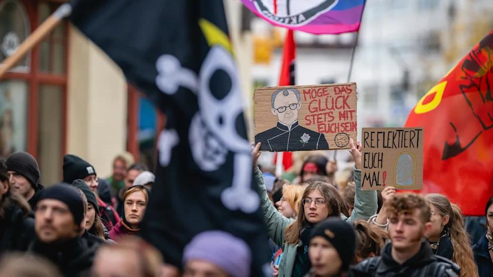 Акции протеста проходят и в Германии