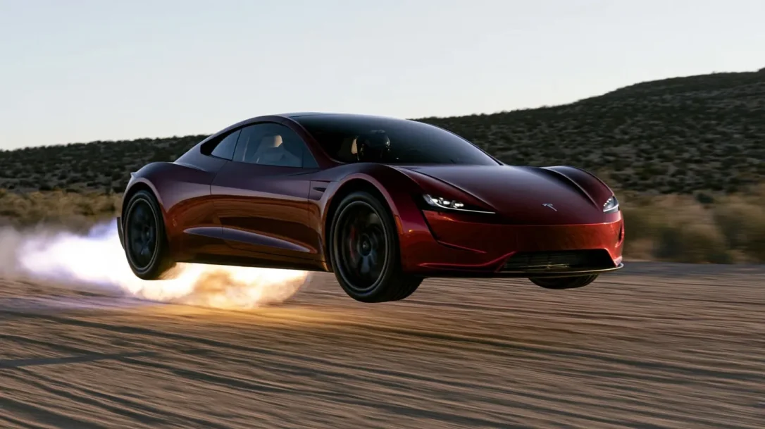 Tesla представила летающий автомобиль