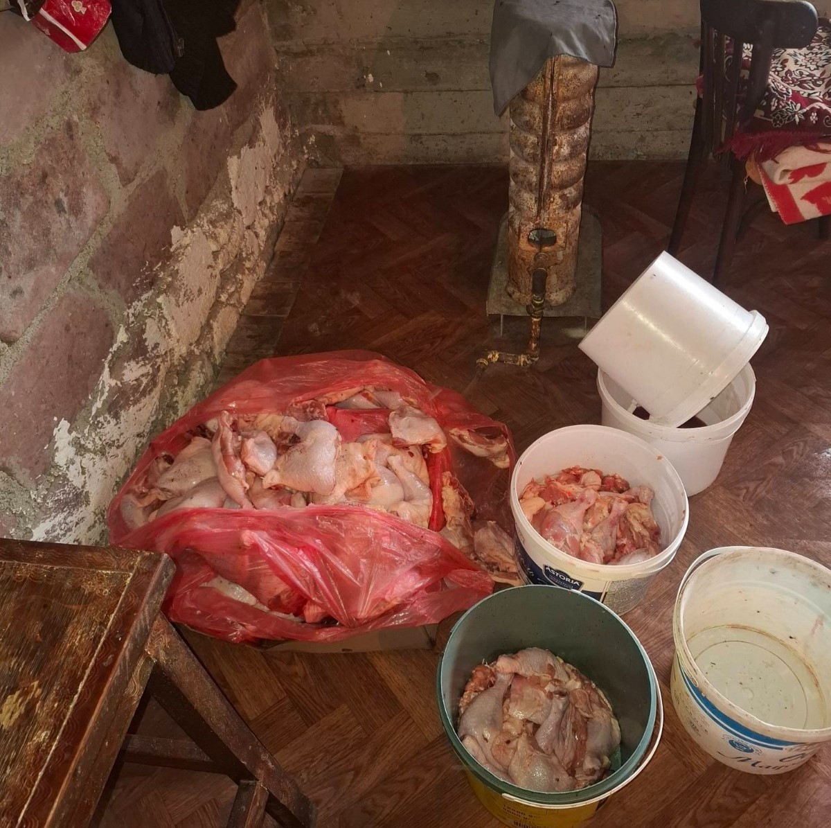 В Гяндже закрыли подпольный цех, поставлявший куриное мясо в донерные